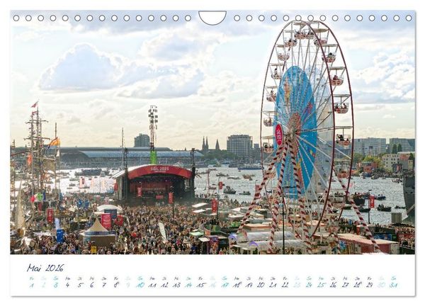 Produktbild: SAIL Amsterdam (Wandkalender 2026 DIN A4 quer), CALVENDO Monatskalender
