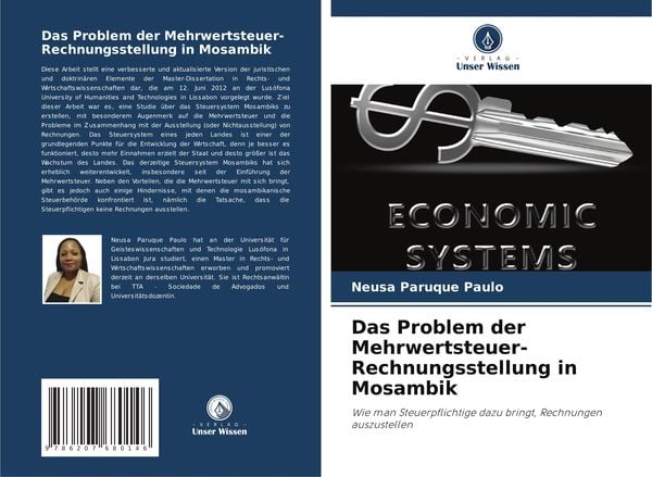 Das Problem der Mehrwertsteuer-Rechnungsstellung in Mosambik, Taschenbuch von Neusa Paruque Paulo, Verlag Unser Wissen, 9786207680146