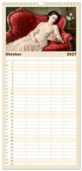 Produktbild: Familienplaner 2027 - Die ber&uuml;hmtesten Opern der Welt mit 5 Spalten (Wandkalender, 21 x 45 cm) CALVENDO