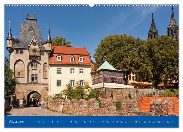 Produktbild: Sachsens Schl&ouml;sser und Burgen (hochwertiger Premium Wandkalender 2027 DIN A2 quer), Kunstdruck in Hochglanz