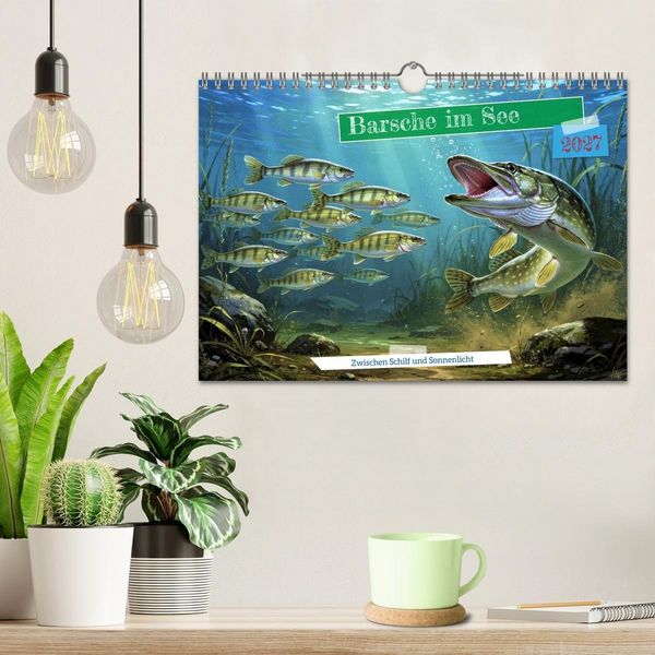 Produktbild: Barsche im See (Wandkalender 2027 DIN A4 quer), CALVENDO Monatskalender