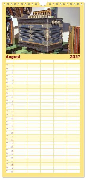 Produktbild: Familienplaner 2027 - Concertina und Bandoneon mit 5 Spalten (Wandkalender, 21 x 45 cm) CALVENDO