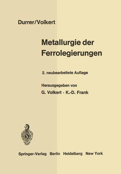 Produktbild: Metallurgie der Ferrolegierungen