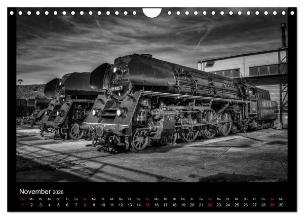 Produktbild: Dampflokomotiven (Wandkalender 2026 DIN A4 quer), CALVENDO Monatskalender