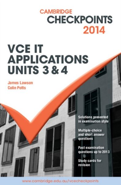 Produktbild: Cambridge Checkpoints Vce It Applications Units 3 and 4 2014 and