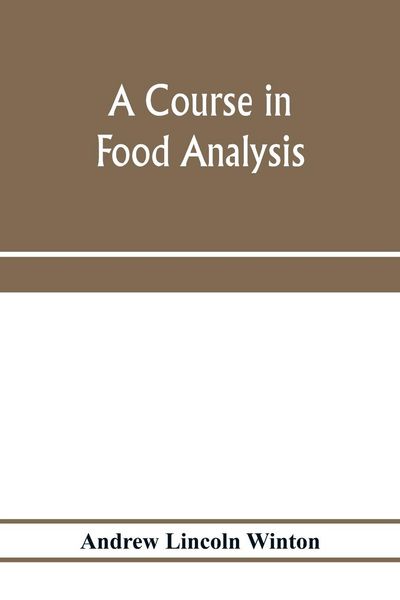 Produktbild: A course in food analysis