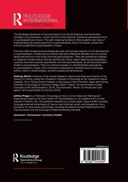 Produktbild: The Routledge Handbook of Psychoanalysis in the Social Sciences and Humanities
