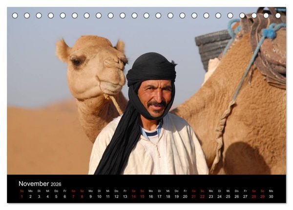 Produktbild: Sahara W&uuml;stentrekking (Tischkalender 2026 DIN A5 quer), CALVENDO Monatskalender