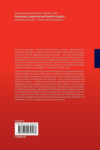 Produktbild: Autonomous Cooperation and Control in Logistics