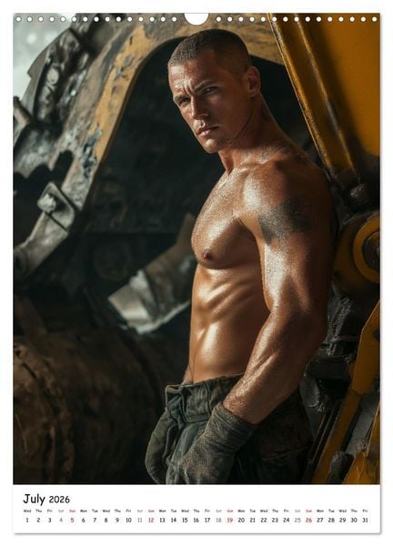 Produktbild: Hot Builders - Hard at Work (Wall Calendar 2026 DIN A3 portrait), CALVENDO 12 Month Wall Calendar