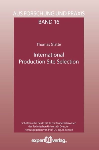Produktbild: International Production Site Selection