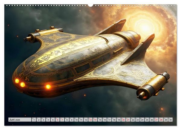 Produktbild: Kosmische Extravaganz (Wandkalender 2026 DIN A2 quer), CALVENDO Monatskalender