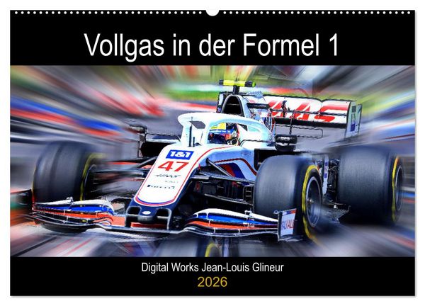 Vollgas in der Formel 1 (Wandkalender 2026 DIN A2 quer), CALVENDO Monatskalender
