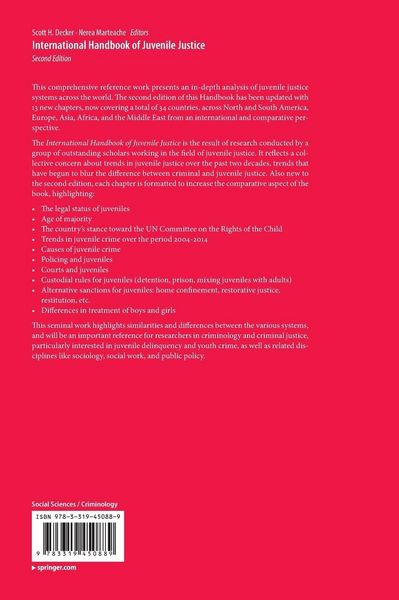 Produktbild: International Handbook of Juvenile Justice