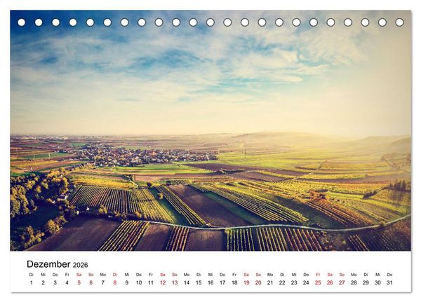 Produktbild: Das Weinviertel im wundersch&ouml;nen Nieder&ouml;sterreich. (Tischkalender 2026 DIN A5 quer), CALVENDO Monatskalender