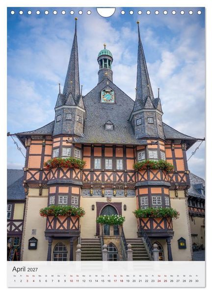 Produktbild: Wernigerode - Mittelalterliches Flair am Rande des Harzes (Wandkalender 2027 DIN A4 hoch), CALVENDO Monatskalender