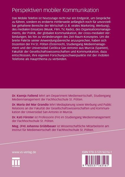 Produktbild: Perspektiven mobiler Kommunikation