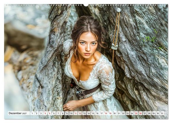Produktbild: Trash The Dress - Brautshooting mit Action (hochwertiger Premium Wandkalender 2027 DIN A2 quer), Kunstdruck in Hochglanz