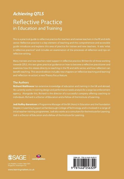 Produktbild: Reflective Practice in Education and Training