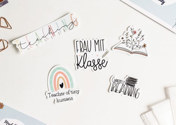 Produktbild: Teachly Sticker-Bundle, Frau mit Klasse, 5er Set