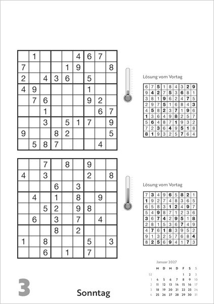 Produktbild: Das t&auml;gliche Sudoku 2027