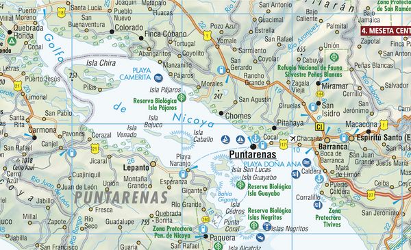 Produktbild: Costa Rica, Borch Map