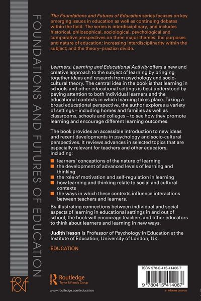 Produktbild: Learners, Learning and Educational Activity