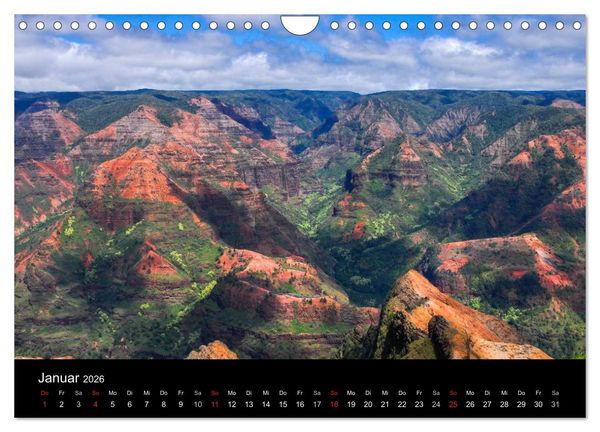 Produktbild: The Unknown HAWAII (Wandkalender 2026 DIN A4 quer), CALVENDO Monatskalender