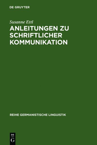 Produktbild: Anleitungen zu schriftlicher Kommunikation