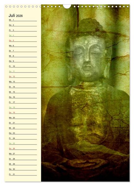 Produktbild: Buddha (Wandkalender 2026 DIN A3 hoch), CALVENDO Monatskalender
