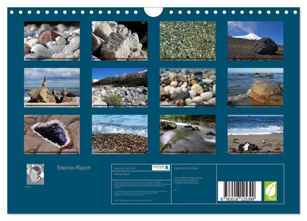 Produktbild: Steine-Reich (Wandkalender 2026 DIN A4 quer), CALVENDO Monatskalender