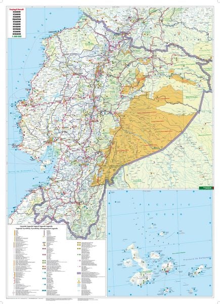 Produktbild: Ecuador, Autokarte 1:800.000