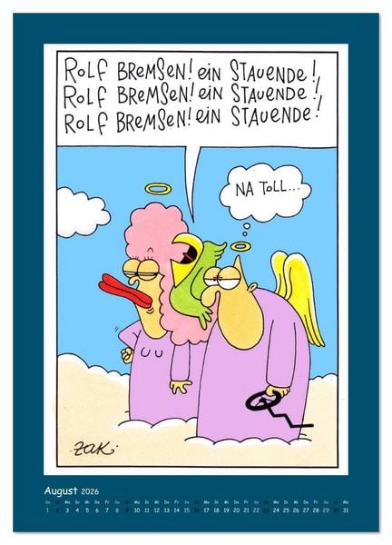 Produktbild: Na Toll! Comics von Martin Zak (Wandkalender 2026 DIN A2 hoch), CALVENDO Monatskalender