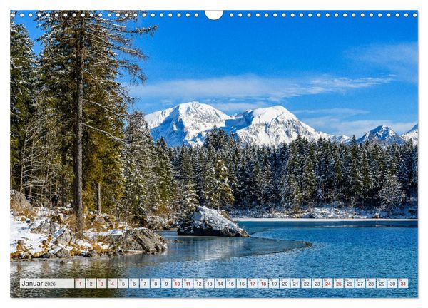 Produktbild: Unterwegs im Bergsteigerdorf Ramsau (Wandkalender 2026 DIN A3 quer), CALVENDO Monatskalender