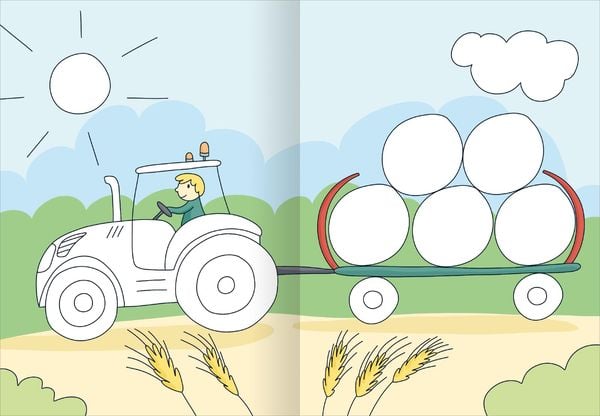 Produktbild: Mein gro&szlig;es buntes Malbuch &ndash; Bauernhof