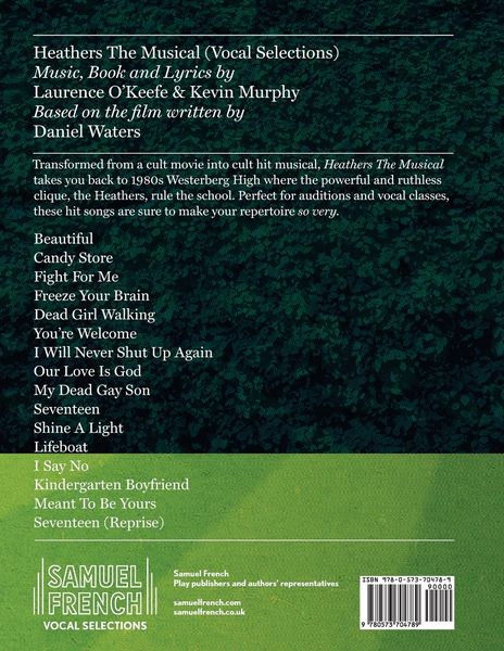 Produktbild: Heathers The Musical Vocal Selections