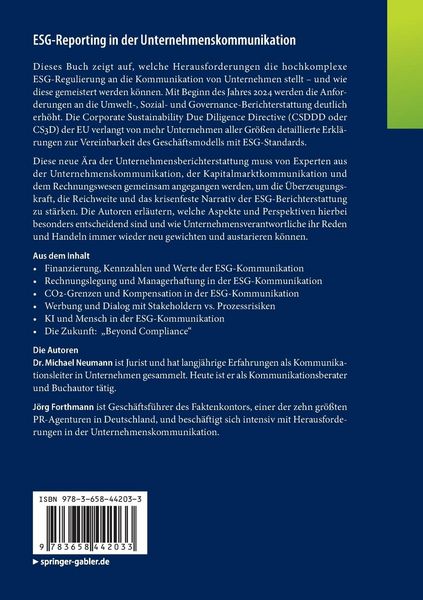 Produktbild: ESG-Reporting in der Unternehmenskommunikation