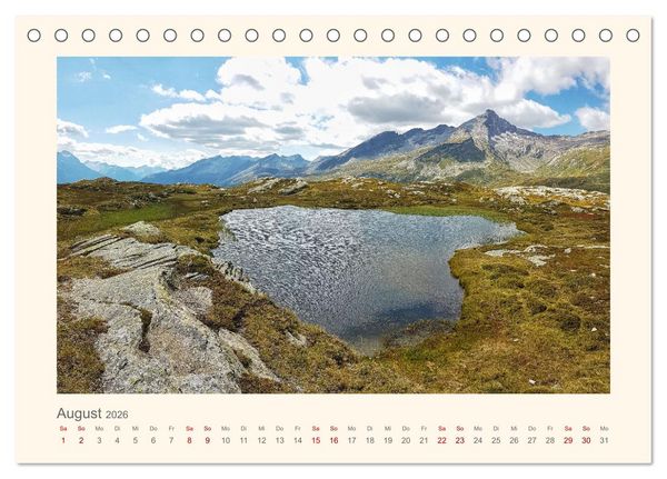 Produktbild: Alpen Blick (Tischkalender 2026 DIN A5 quer), CALVENDO Monatskalender