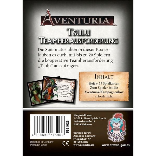 Produktbild: Ottavio - Aventuria - Teamherausforderung Tsulu