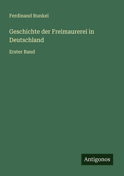Produktbild: Geschichte der Freimaurerei in Deutschland