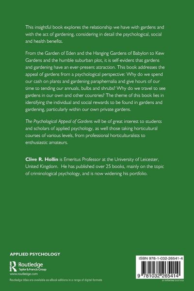 Produktbild: The Psychological Appeal of Gardens