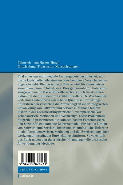 Produktbild: Entwicklung IT-basierter Dienstleistungen