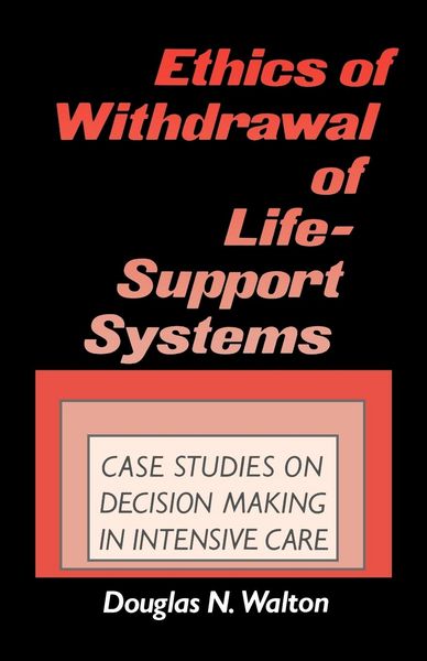 Produktbild: Ethics of Withdrawal of Life-Support Systems