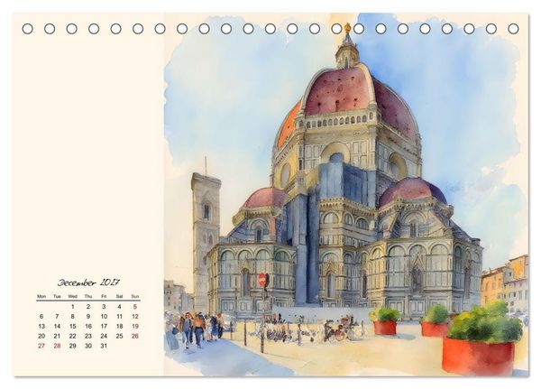 Produktbild: Round trip through Tuscany (Desk Calendar 2027 DIN A5 landscape), CALVENDO 12 Month DeskCalendar
