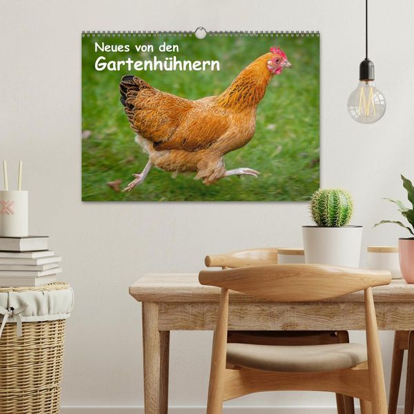 Produktbild: Neues von den Gartenh&uuml;hnern (Wandkalender 2026 DIN A3 quer), CALVENDO Monatskalender