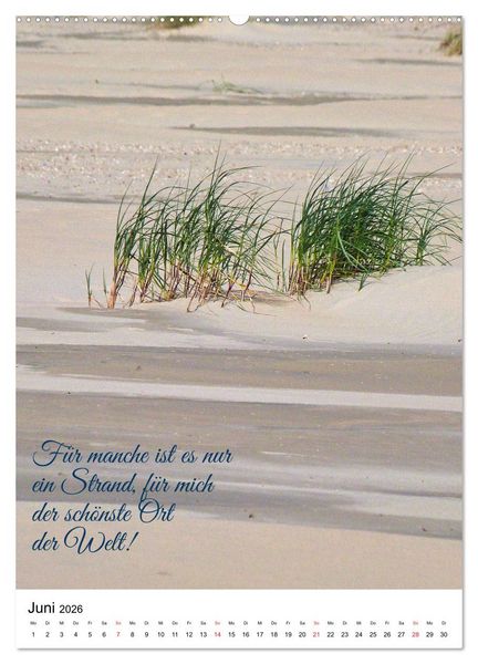 Produktbild: Facettenreiches Borkum (hochwertiger Premium Wandkalender 2026 DIN A2 hoch), Kunstdruck in Hochglanz