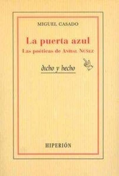 Produktbild: La puerta azul : las po&eacute;ticas de An&iacute;bal N&uacute;&ntilde;ez