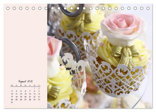 Produktbild: Bunte Torten und Cremen. Ein leckerer Augenschmaus (Tischkalender 2026 DIN A5 quer), CALVENDO Monatskalender