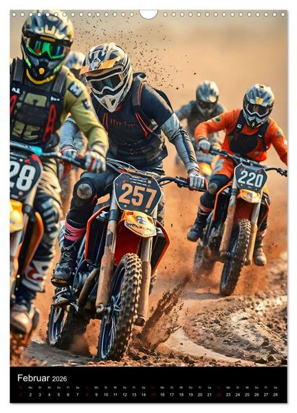 Produktbild: Adrenalin am Limit - Grenzenlose Motocross Action (Wandkalender 2026 DIN A3 hoch), CALVENDO Monatskalender