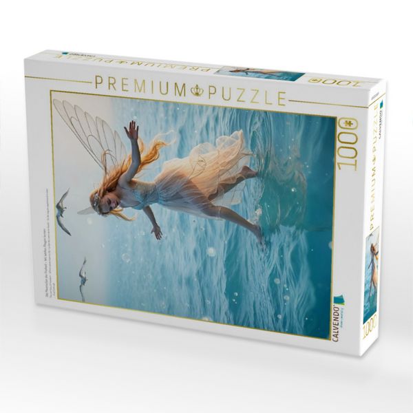 Produktbild: CALVENDO Puzzle Die Meeresfee der Freiheit - Wo Wellen fliegen lernen | 1000 Teile Lege-Gr&ouml;&szlig;e 64x48cm Foto-Puzzle f&uuml;r gl&uuml;ckliche Stunden
